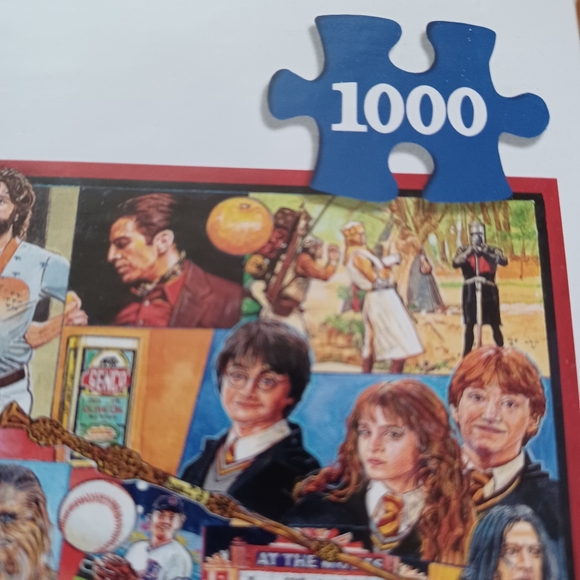 White Mountain Puzzle 1000 Pieces  Movie Classics Theme 24"x30" - Picture 6 of 6